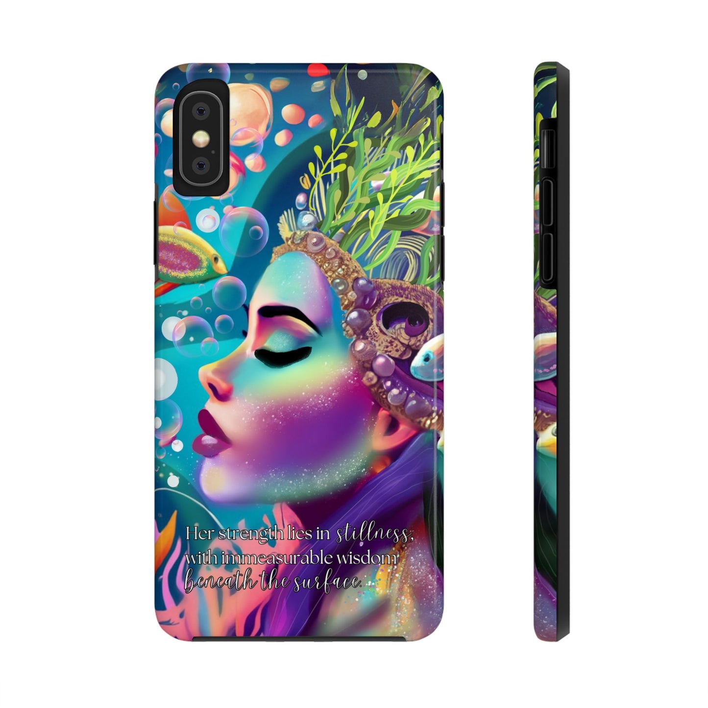 Anime iPhone Case | Water Goddess Original Art | iPhone X, iPhone 11, iPhone 12, iPhone 13, iPhone 14