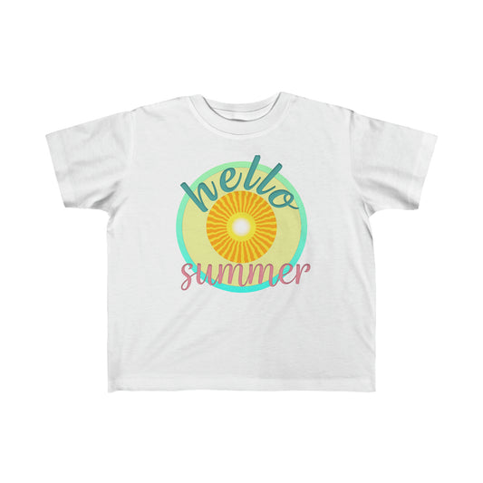 "Hello Summer" Fine Jersey Toddler Tee