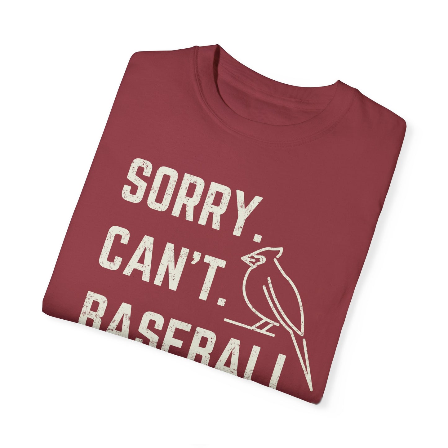 Sorry Can't Baseball Bye | Personalized | Comfort Colors T-shirt