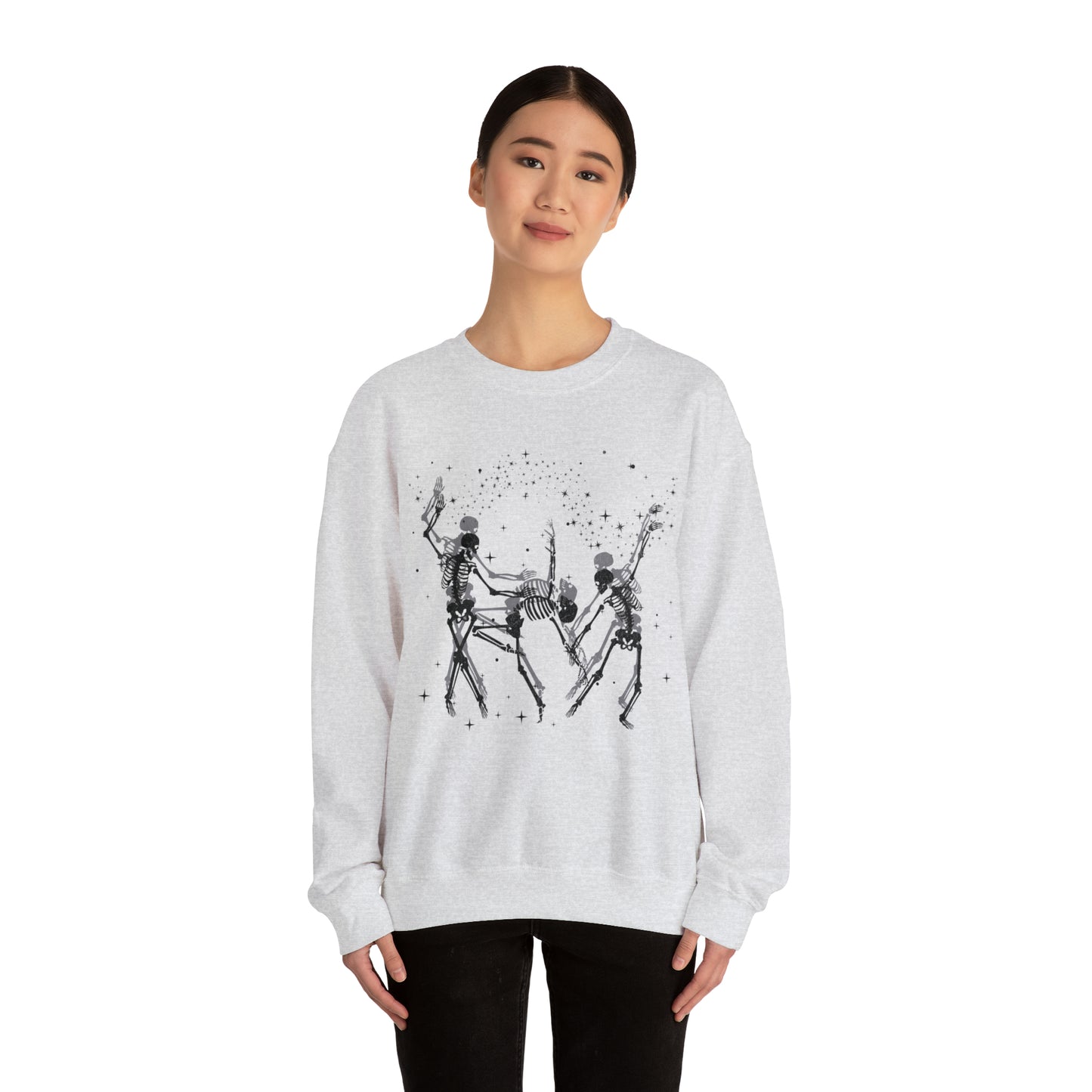 Adult "Dancing Skeletons" Unisex Crewneck Sweatshirt