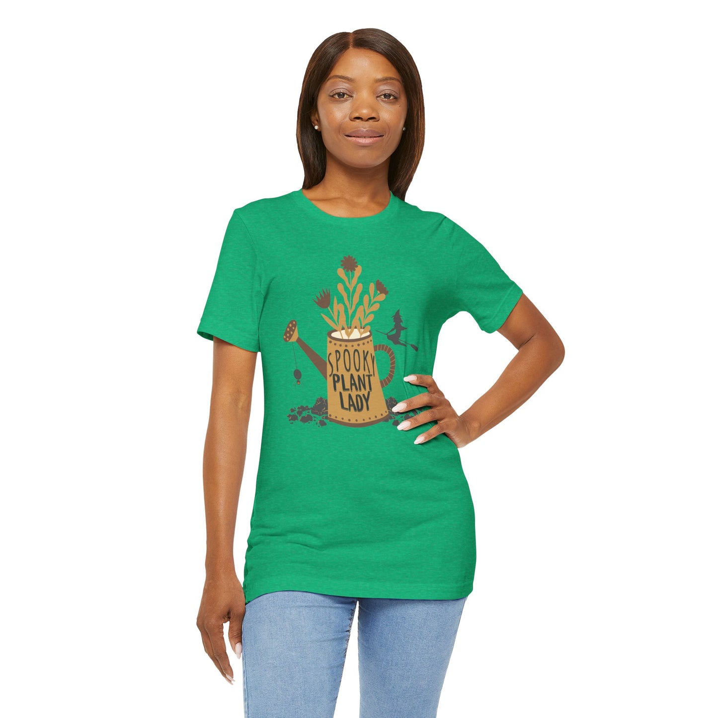 Adult "Spooky Plant Lady" - Plant Lover Unisex Jersey Short Sleeve Tee