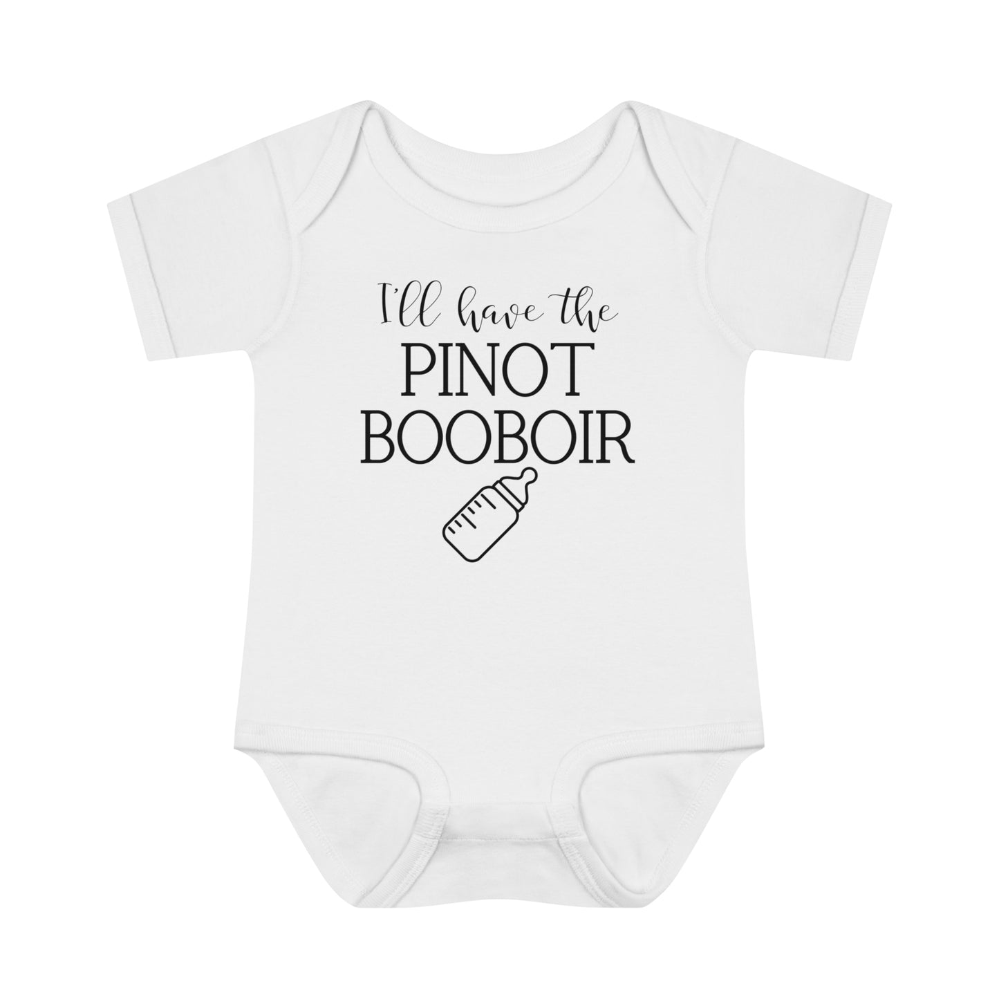 "I'll Have the Pinot Booboir" Bodysuit | Breastfeeding Baby Shirt | Funny Breastfeeding Onesie