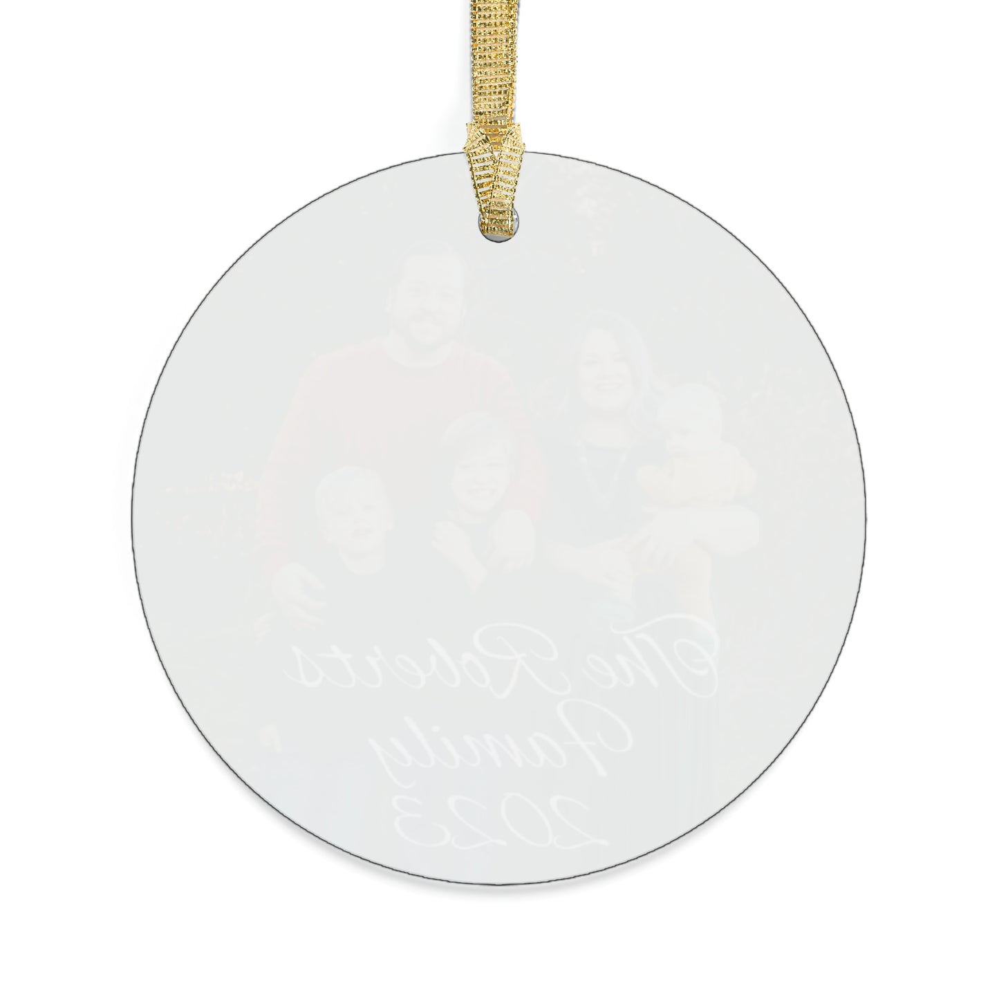 "Family Ornament" Customizable Ornament | Personalized Acrylic Ornament