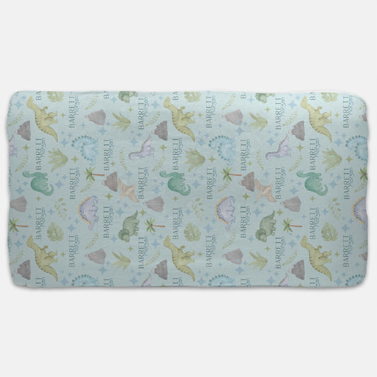 Jersey Fitted Crib Sheet - Sweet Dinosaurs