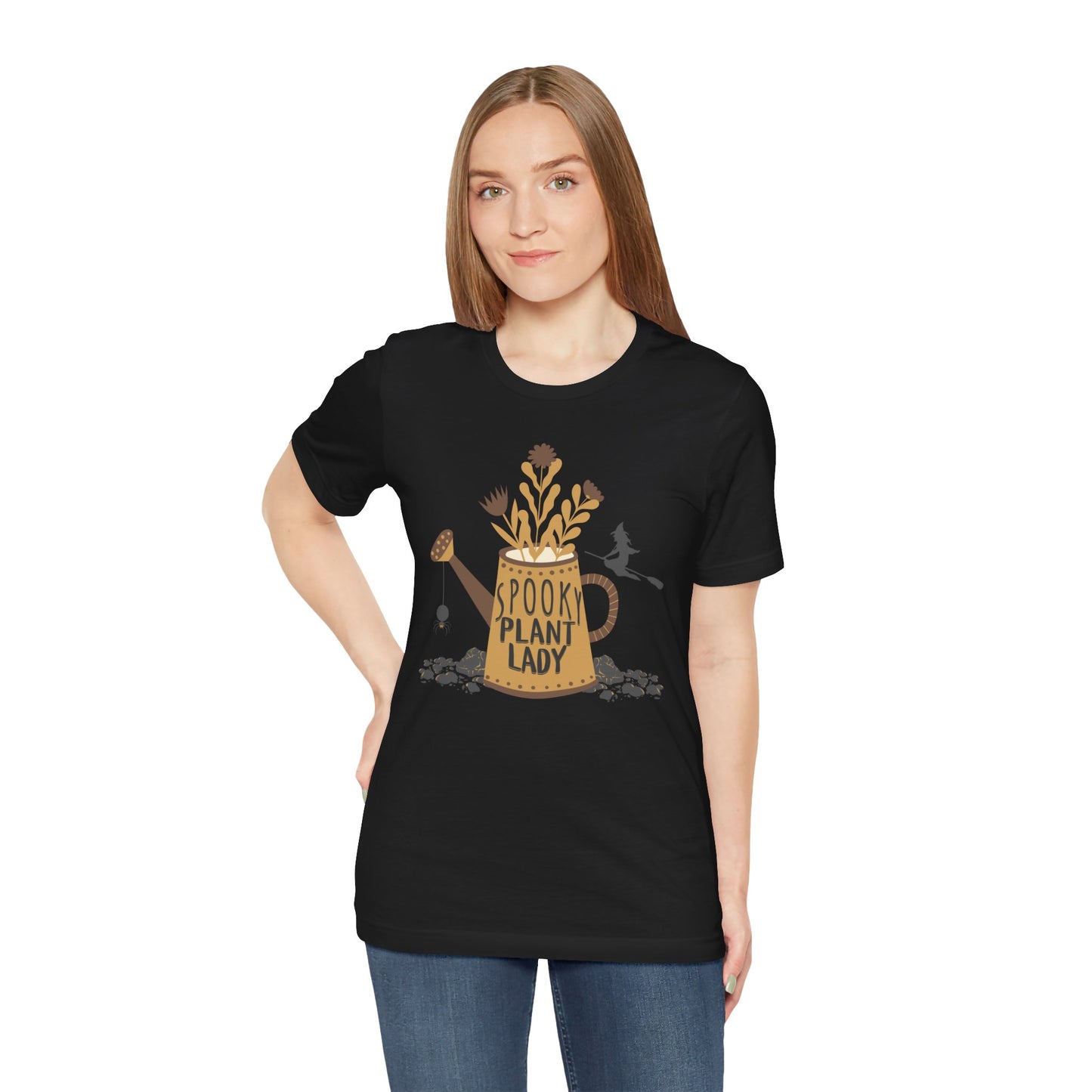 Adult "Spooky Plant Lady" - Plant Lover Unisex Jersey Short Sleeve Tee