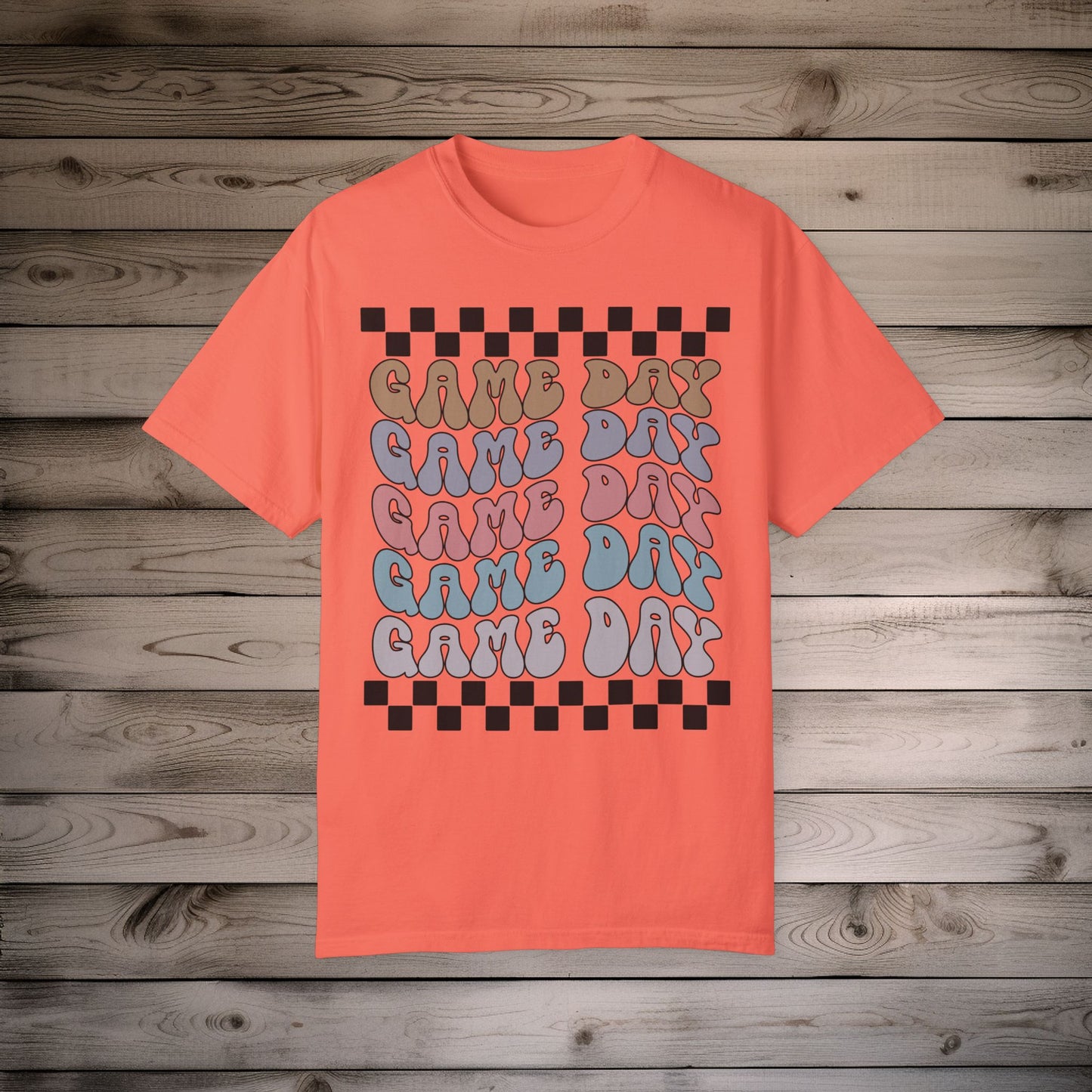 Game Day | Retro Checkers | Unisex Relaxed T-shirt