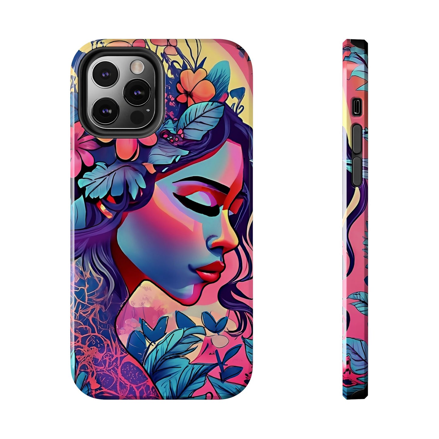 Anime iPhone Case | Water Goddess Original Art | iPhone X, iPhone 11, iPhone 12, iPhone 13, iPhone 14