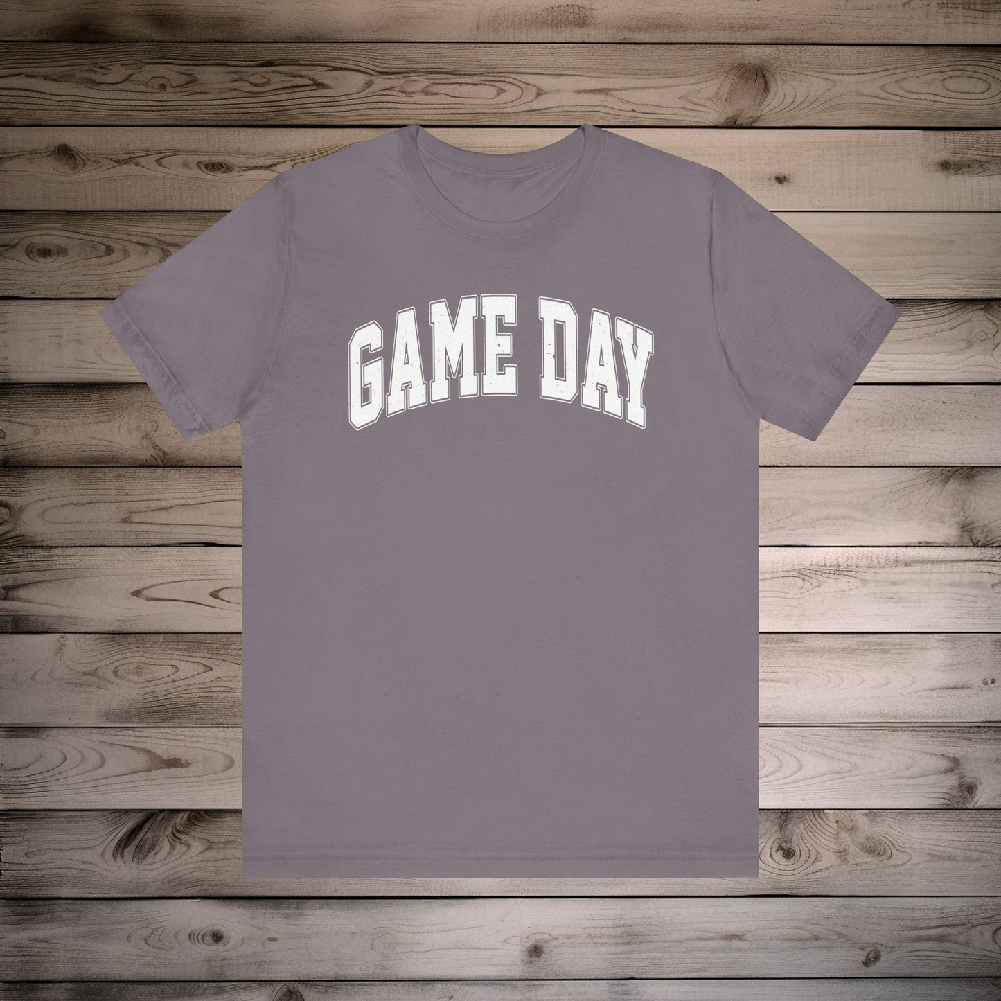 Game Day - Collegiate Font - Unisex Jersey Lightweight Tee