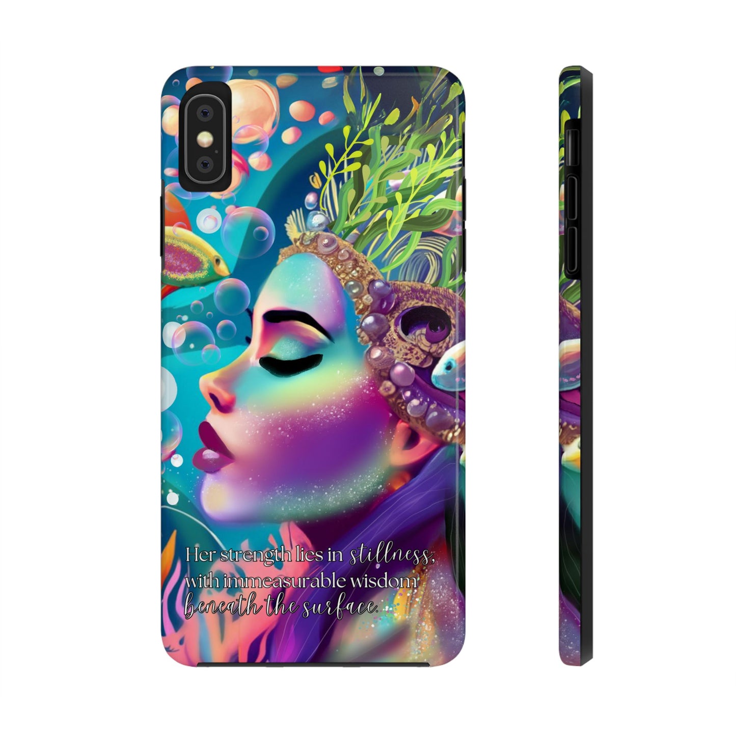 Anime iPhone Case | Water Goddess Original Art | iPhone X, iPhone 11, iPhone 12, iPhone 13, iPhone 14