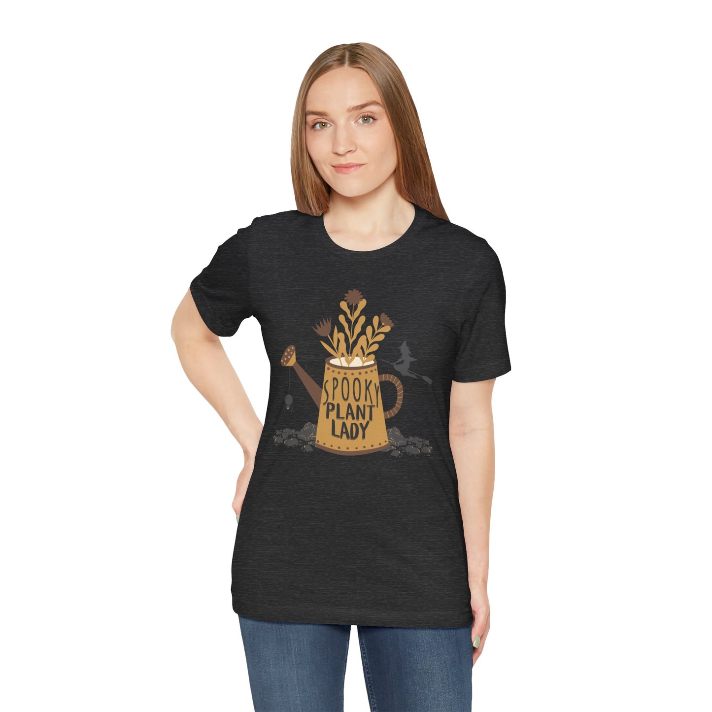 Adult "Spooky Plant Lady" - Plant Lover Unisex Jersey Short Sleeve Tee