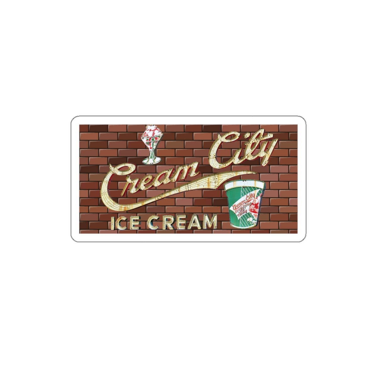 Justin - Cream City - Kiss-Cut Stickers