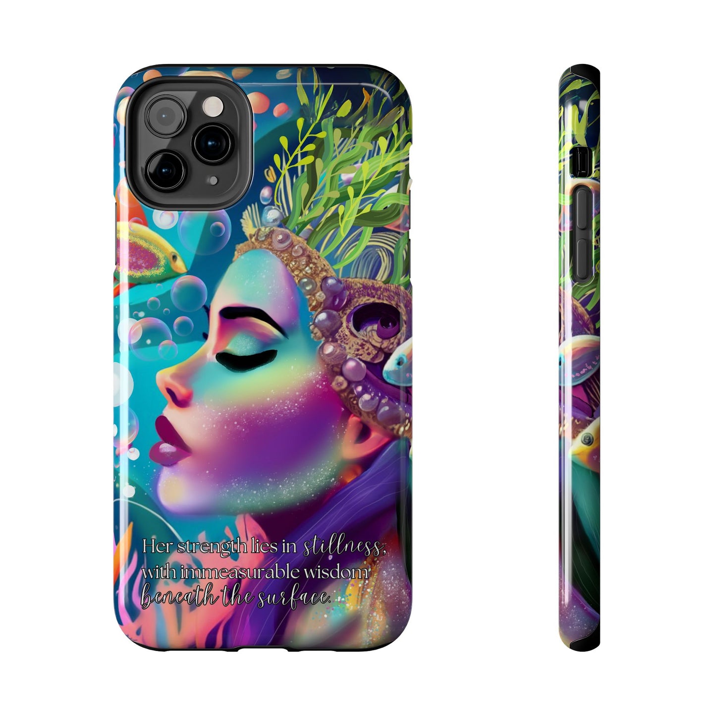 Anime iPhone Case | Water Goddess Original Art | iPhone X, iPhone 11, iPhone 12, iPhone 13, iPhone 14