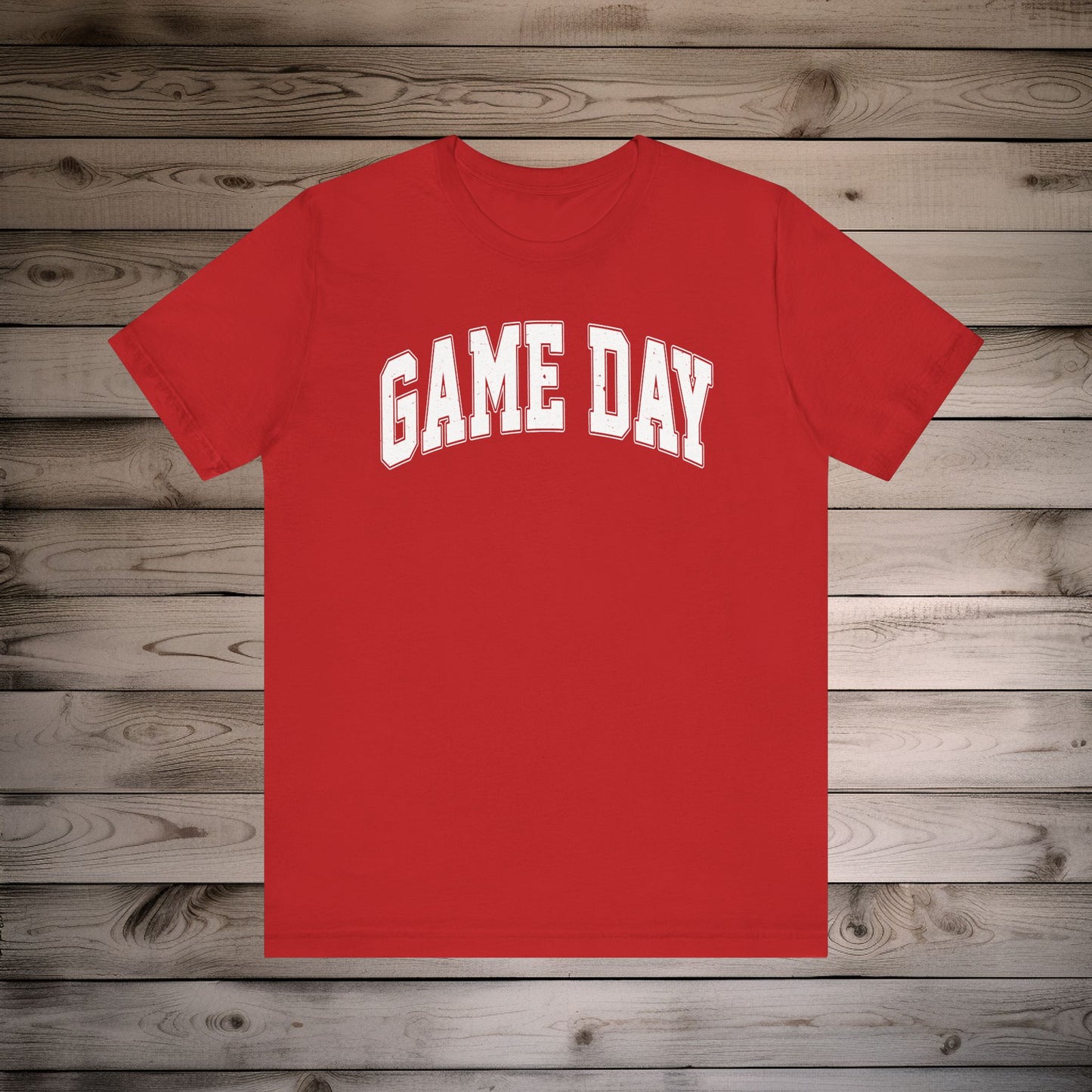 Game Day - Collegiate Font - Unisex Jersey Lightweight Tee