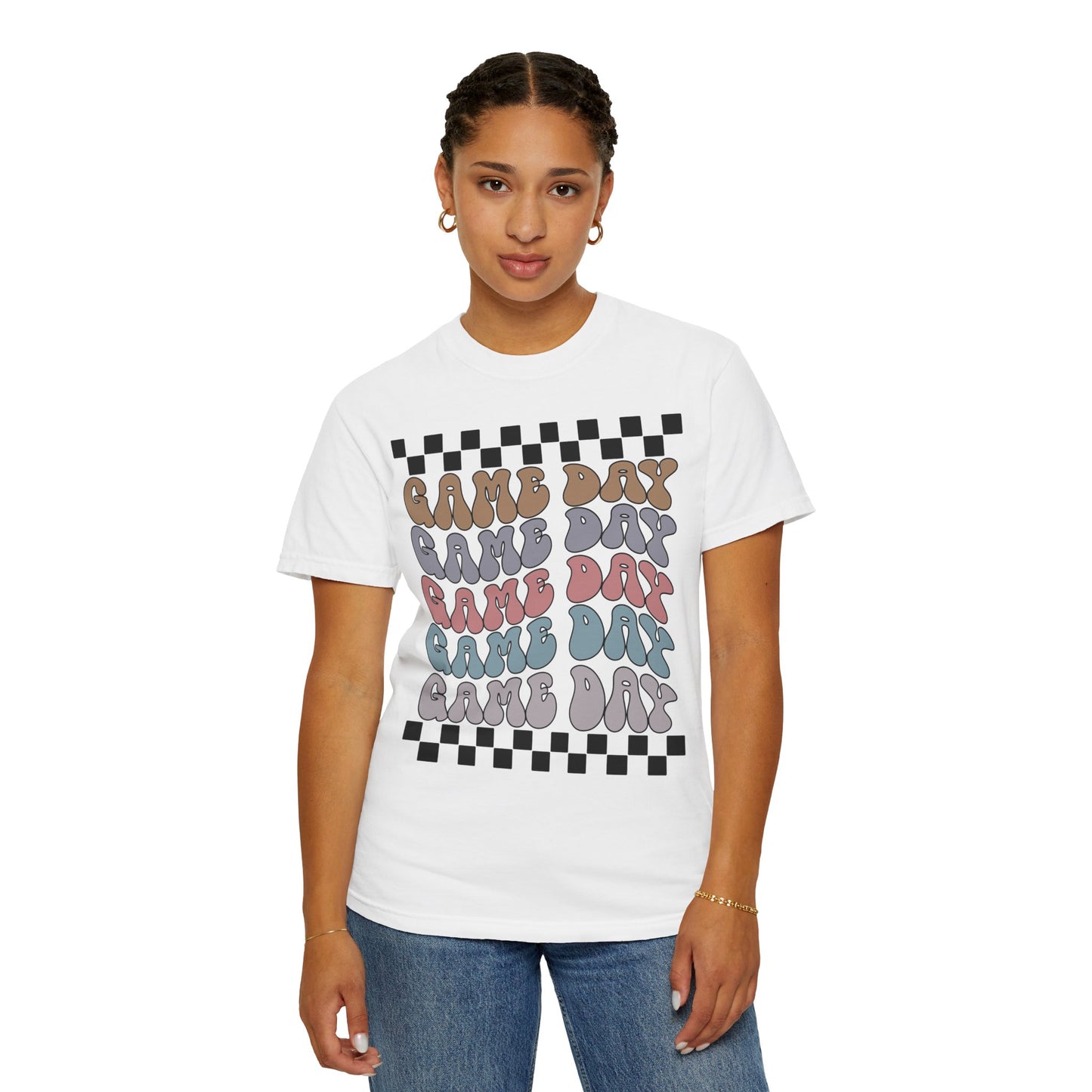 Game Day | Retro Checkers | Unisex Relaxed T-shirt