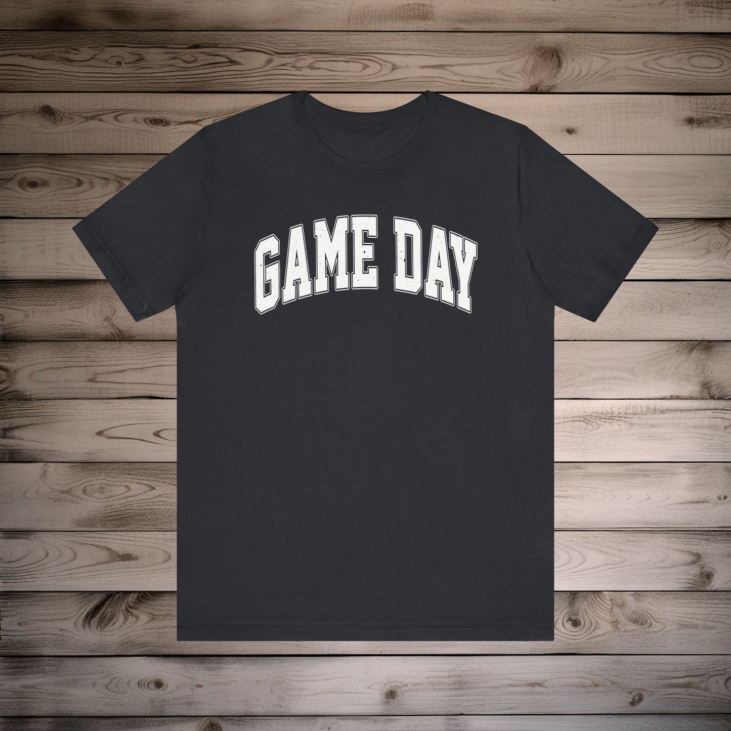 Game Day - Collegiate Font - Unisex Jersey Lightweight Tee