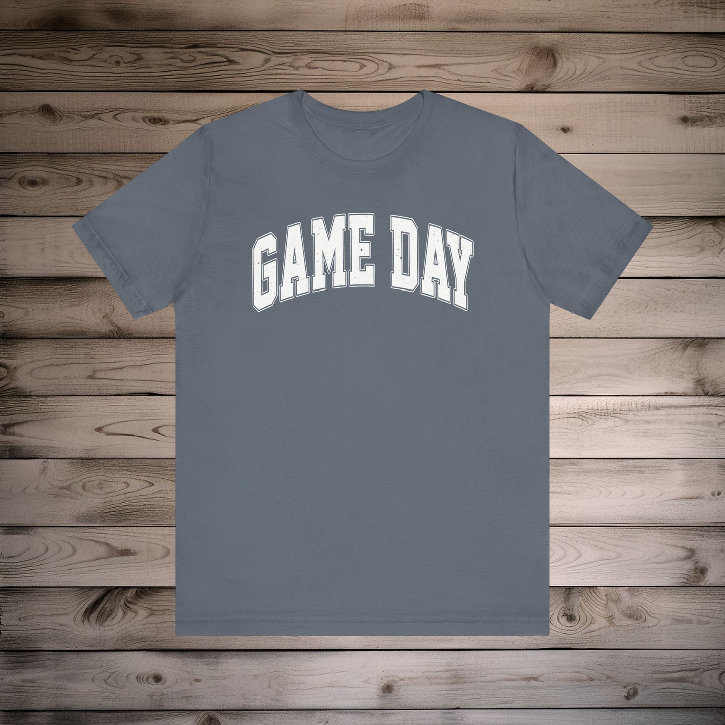 Game Day - Collegiate Font - Unisex Jersey Lightweight Tee