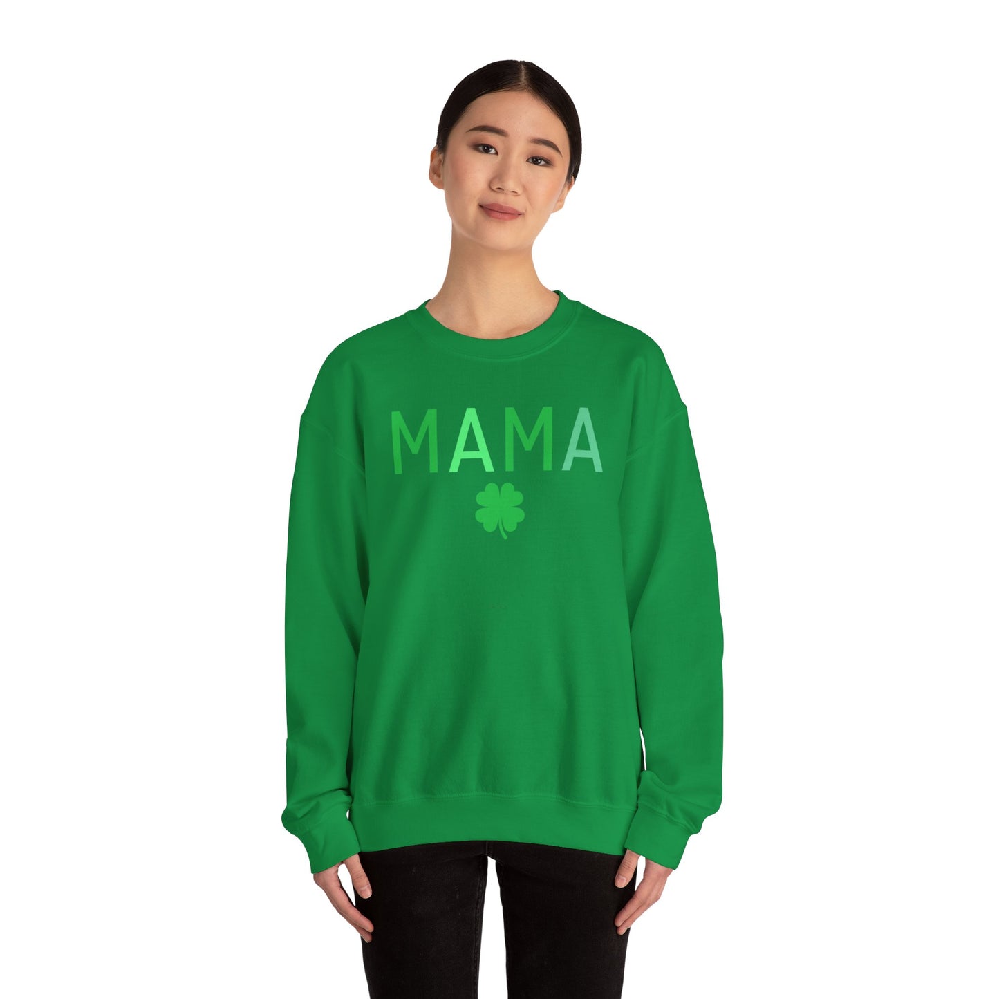 "Mama" St. Patrick's Day Sweatshirt | Mommy and Me Set | Unisex Crewneck Sweatshirt