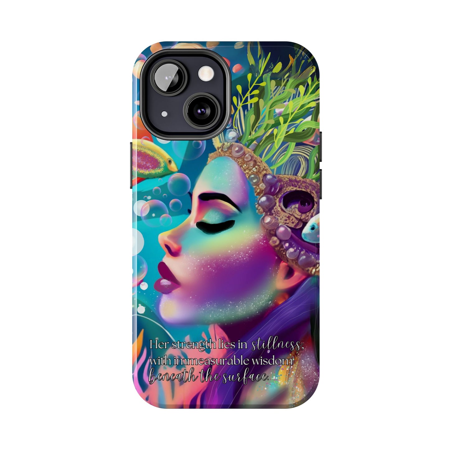 Anime iPhone Case | Water Goddess Original Art | iPhone X, iPhone 11, iPhone 12, iPhone 13, iPhone 14