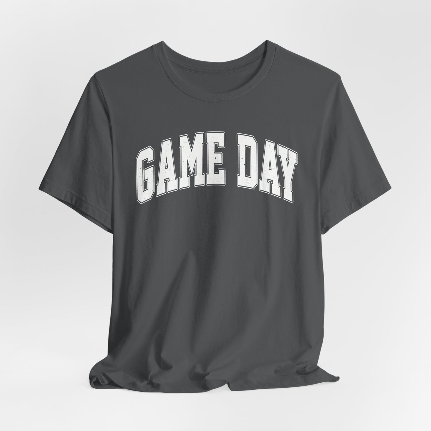 Game Day - Collegiate Font - Unisex Jersey Lightweight Tee