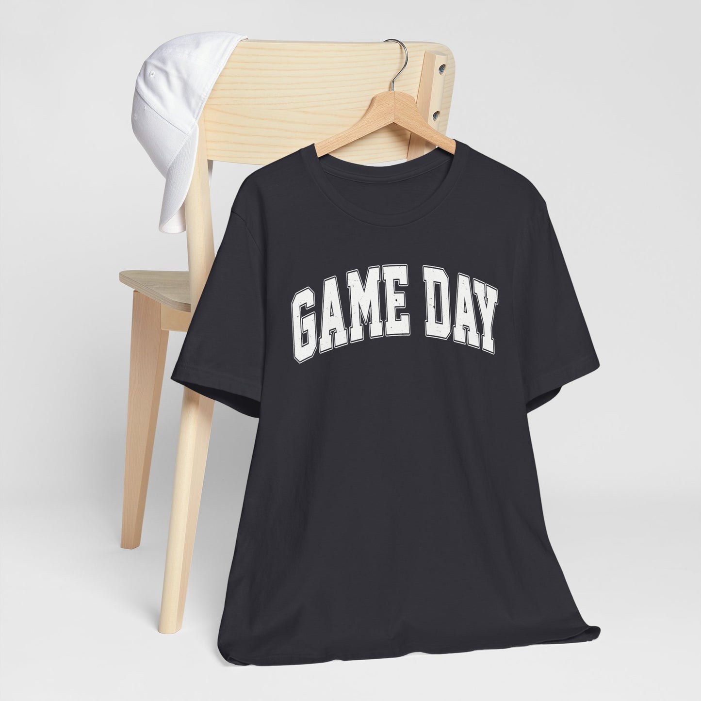 Game Day - Collegiate Font - Unisex Jersey Lightweight Tee