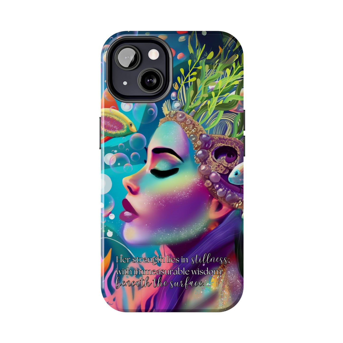 Anime iPhone Case | Water Goddess Original Art | iPhone X, iPhone 11, iPhone 12, iPhone 13, iPhone 14