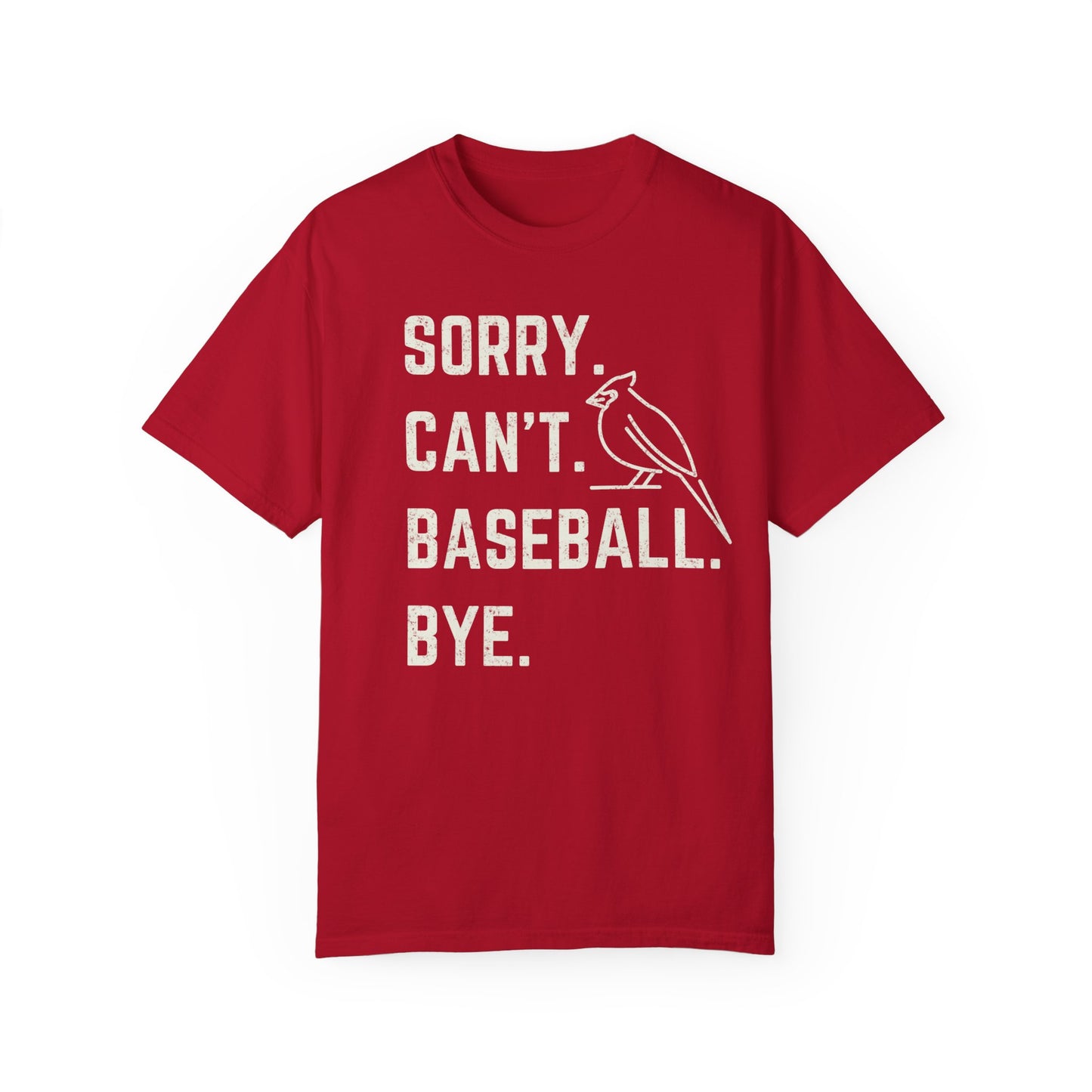 Sorry Can't Baseball Bye | Personalized | Comfort Colors T-shirt