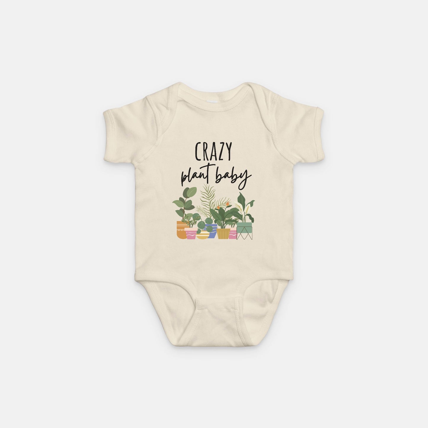 Crazy Plant Baby Bodysuit - Natural Plant Lover Baby Shirt - Mommy and Me Set