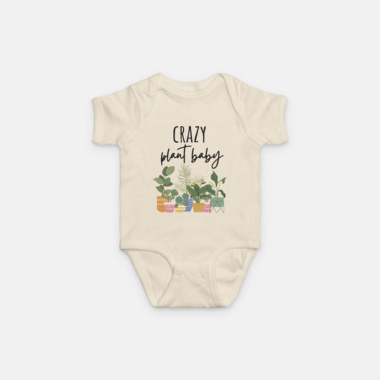 Crazy Plant Baby Bodysuit - Natural Plant Lover Baby Shirt - Mommy and Me Set