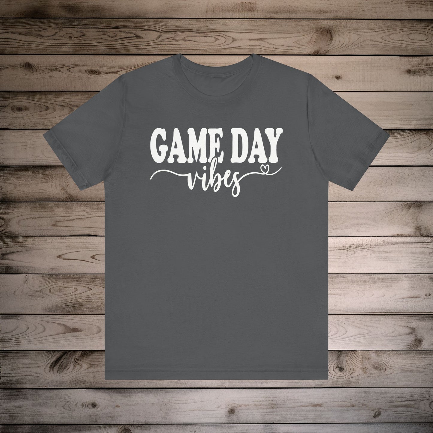 Game Day Vibes and Love - Unisex Jersey Lightweight Tee