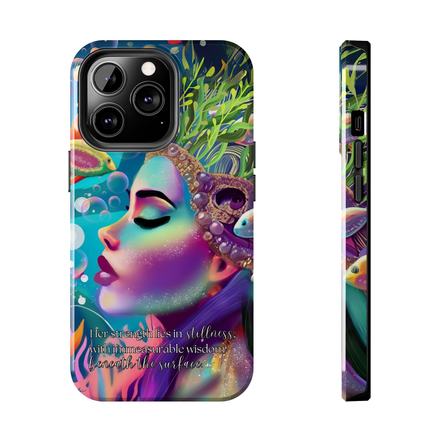 Anime iPhone Case | Water Goddess Original Art | iPhone X, iPhone 11, iPhone 12, iPhone 13, iPhone 14