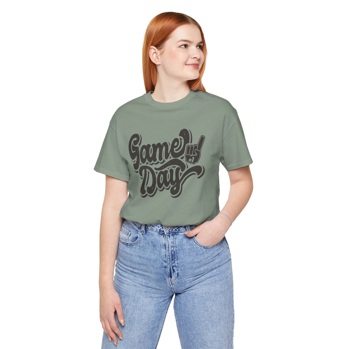 Game Day Vintage #1 Fan - Unisex Jersey Short Sleeve Tee