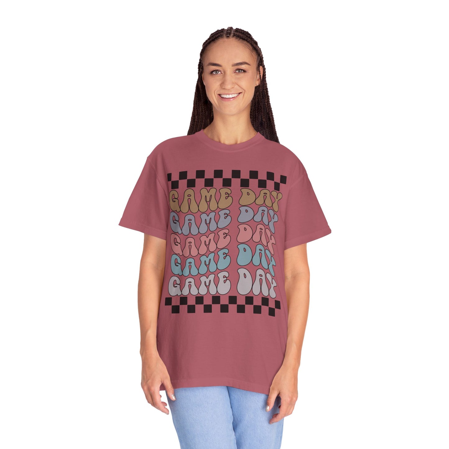 Game Day | Retro Checkers | Unisex Relaxed T-shirt