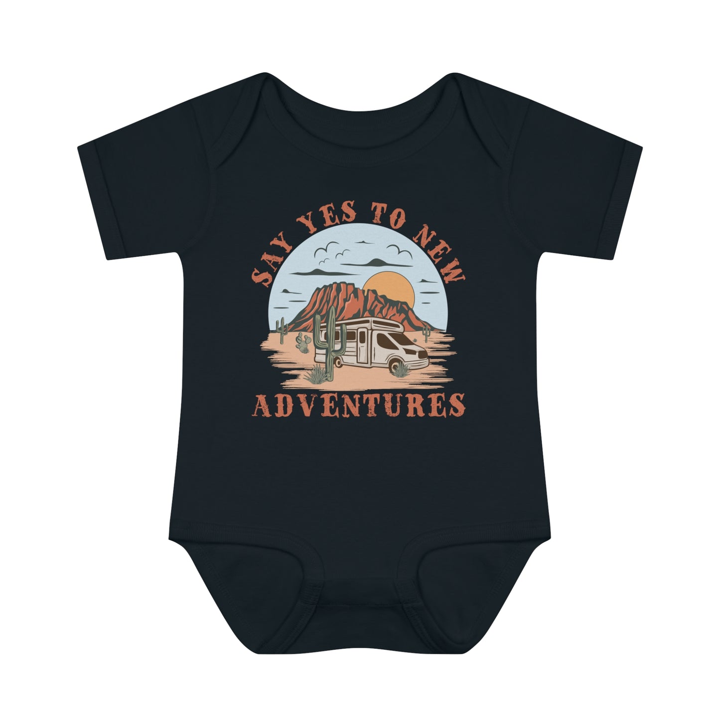 Say Yes to New Adventures | Baby Bodysuit | Retro Western Baby