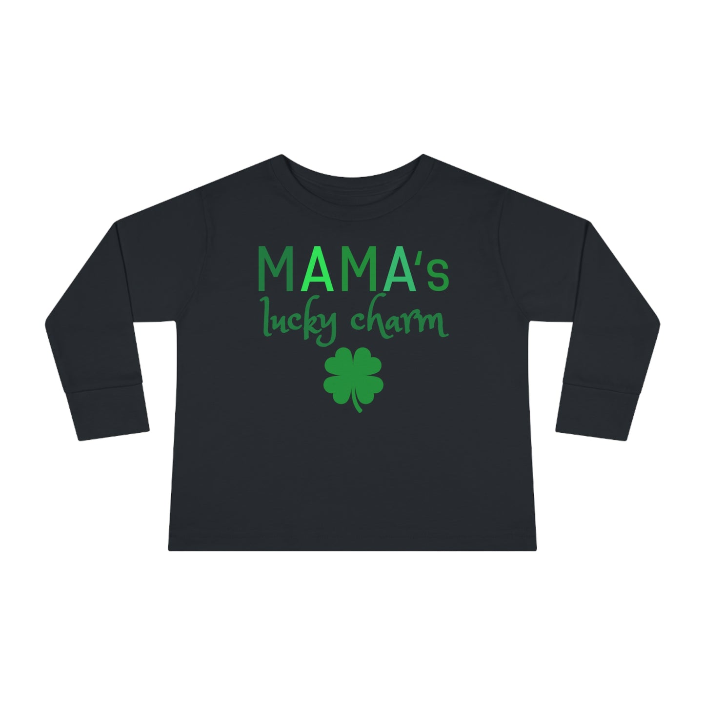 "Mama's Lucky Charm" | St. Patrick's Day Shirt | Mommy and Me Set | Toddler Long Sleeve Tee