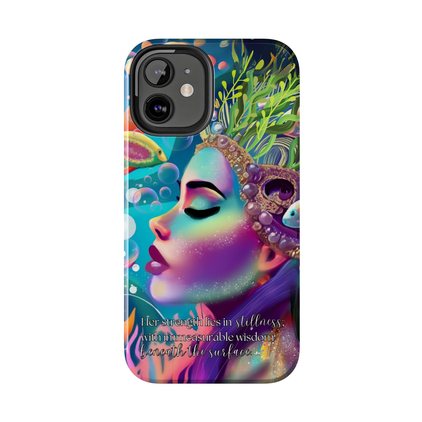 Anime iPhone Case | Water Goddess Original Art | iPhone X, iPhone 11, iPhone 12, iPhone 13, iPhone 14