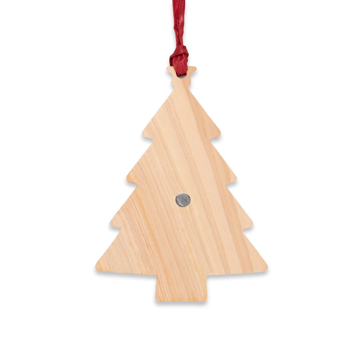 Personalized Names Wooden Christmas Tree Ornament