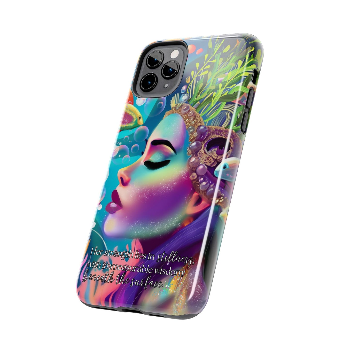 Anime iPhone Case | Water Goddess Original Art | iPhone X, iPhone 11, iPhone 12, iPhone 13, iPhone 14