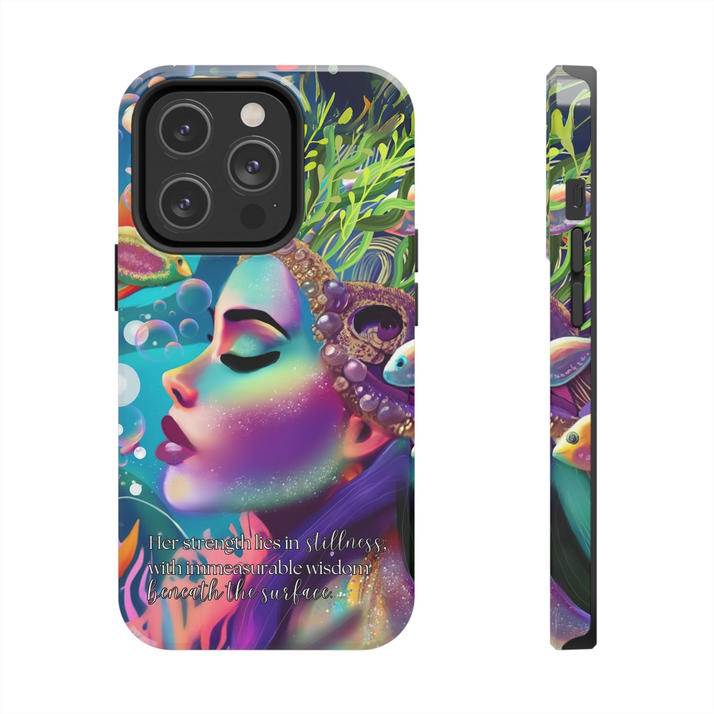 Anime iPhone Case | Water Goddess Original Art | iPhone X, iPhone 11, iPhone 12, iPhone 13, iPhone 14