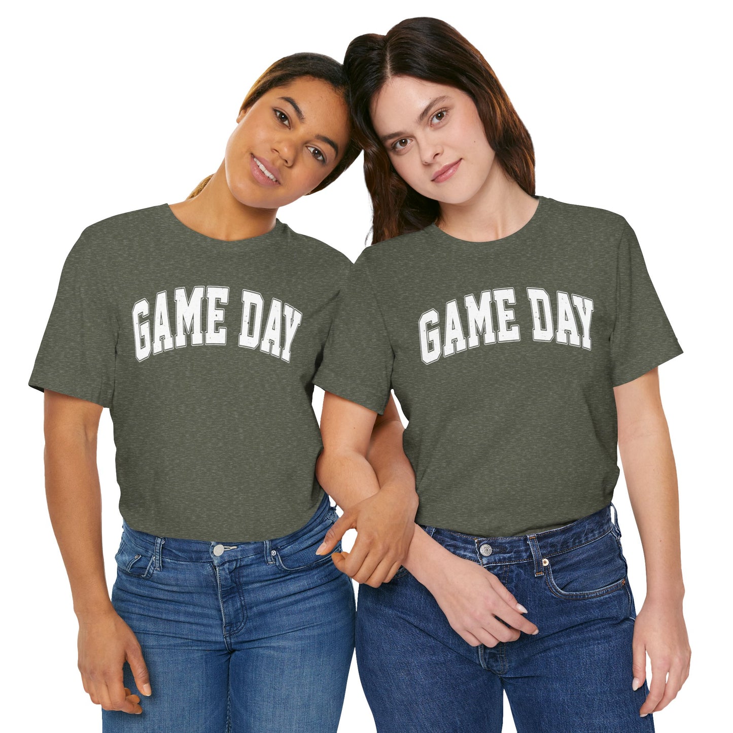 Game Day - Collegiate Font - Unisex Jersey Lightweight Tee