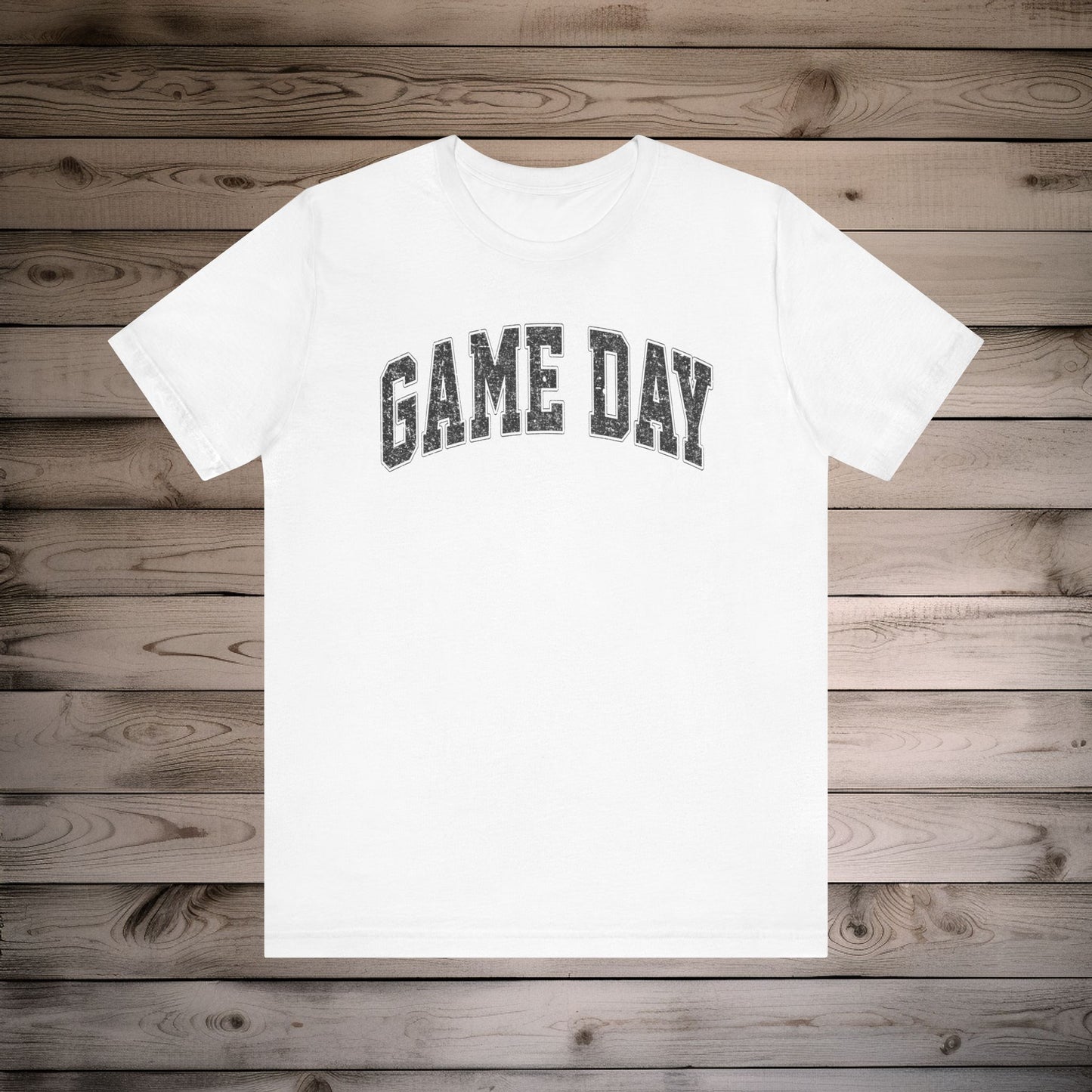 Game Day - Collegiate Font - Unisex Jersey Lightweight Tee