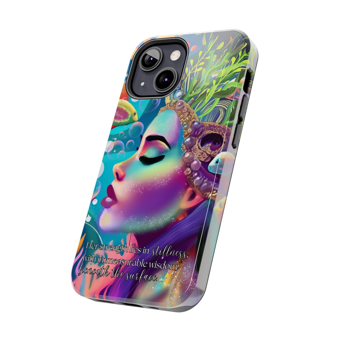 Anime iPhone Case | Water Goddess Original Art | iPhone X, iPhone 11, iPhone 12, iPhone 13, iPhone 14