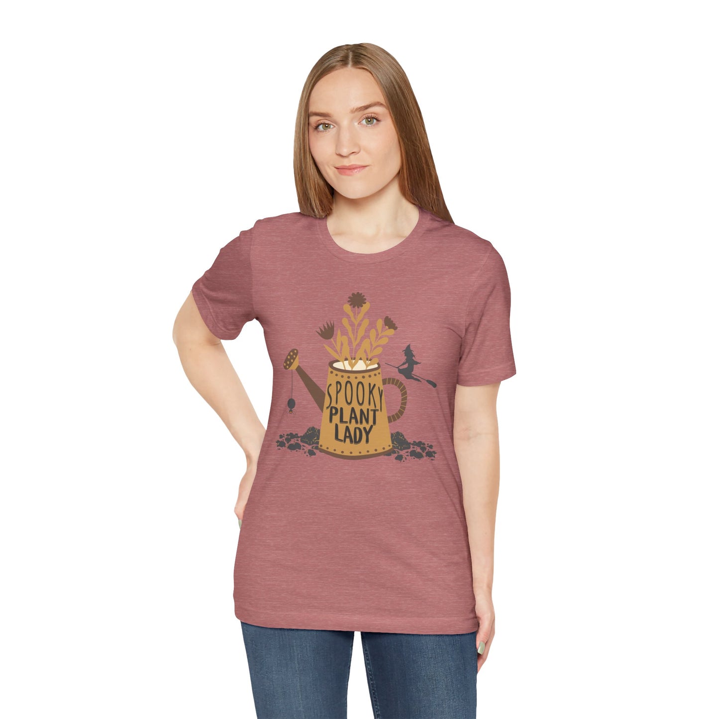 Adult "Spooky Plant Lady" - Plant Lover Unisex Jersey Short Sleeve Tee