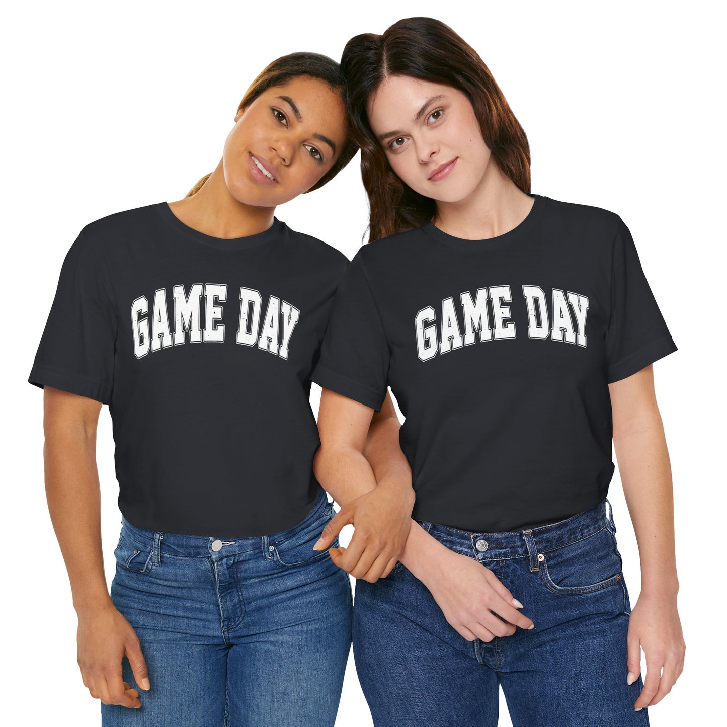 Game Day - Collegiate Font - Unisex Jersey Lightweight Tee