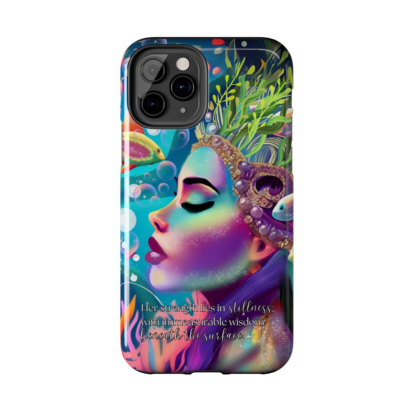 Anime iPhone Case | Water Goddess Original Art | iPhone X, iPhone 11, iPhone 12, iPhone 13, iPhone 14