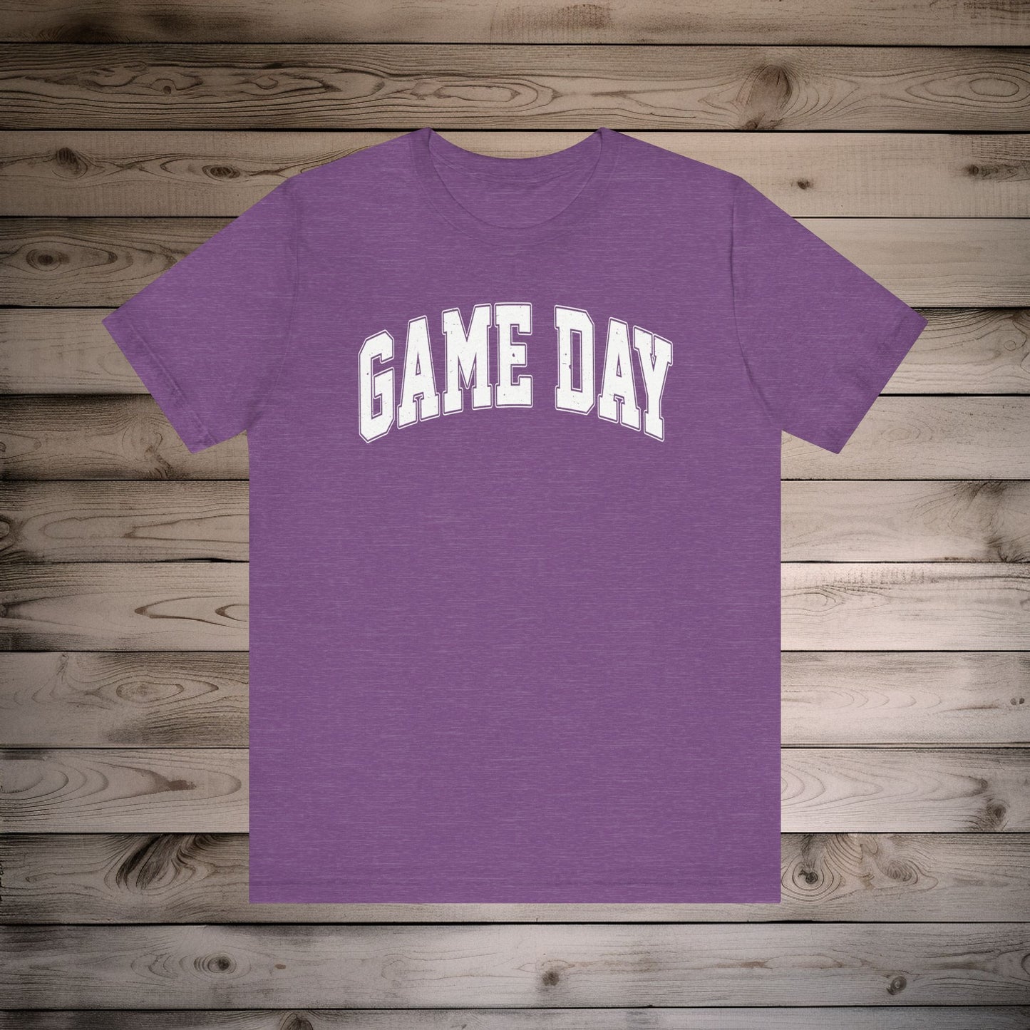 Game Day - Collegiate Font - Unisex Jersey Lightweight Tee