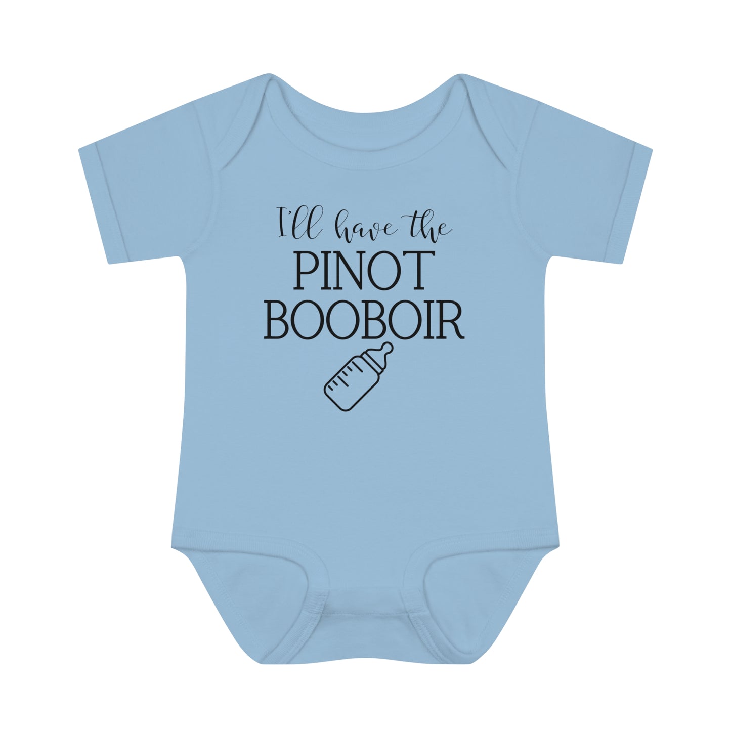 "I'll Have the Pinot Booboir" Bodysuit | Breastfeeding Baby Shirt | Funny Breastfeeding Onesie