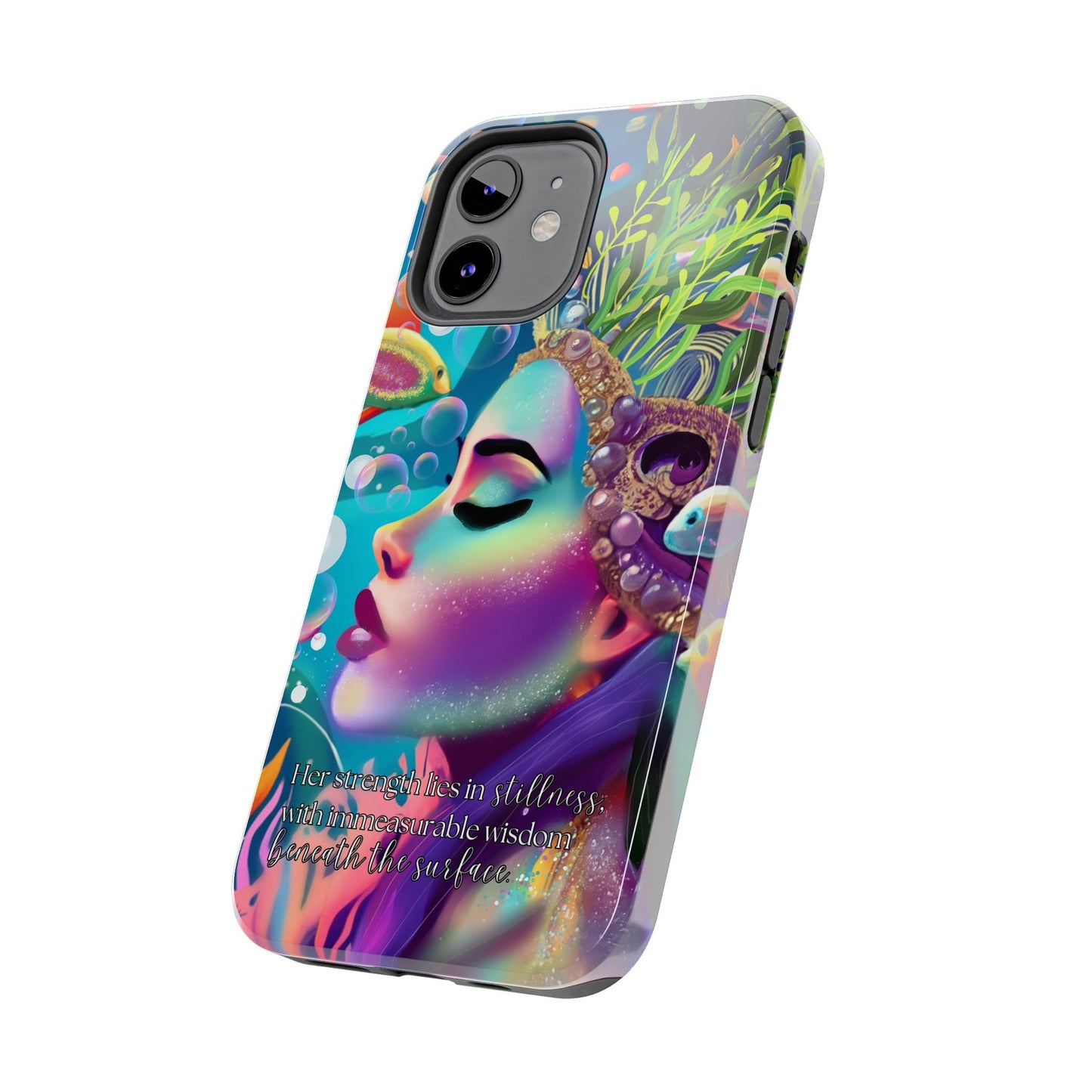 Anime iPhone Case | Water Goddess Original Art | iPhone X, iPhone 11, iPhone 12, iPhone 13, iPhone 14