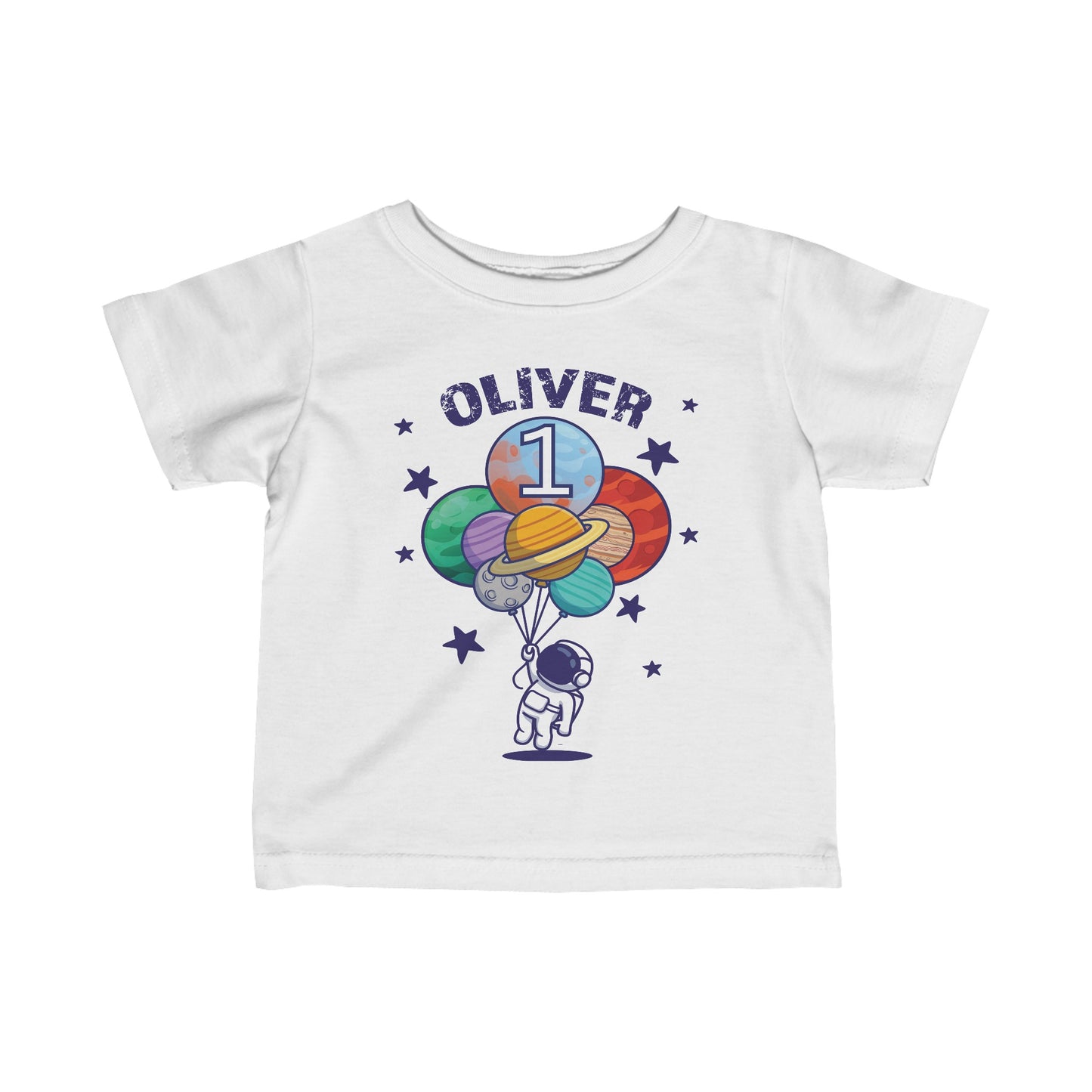 Personalized Birthday Shirt | First Birthday | Outerspace T-Shirt