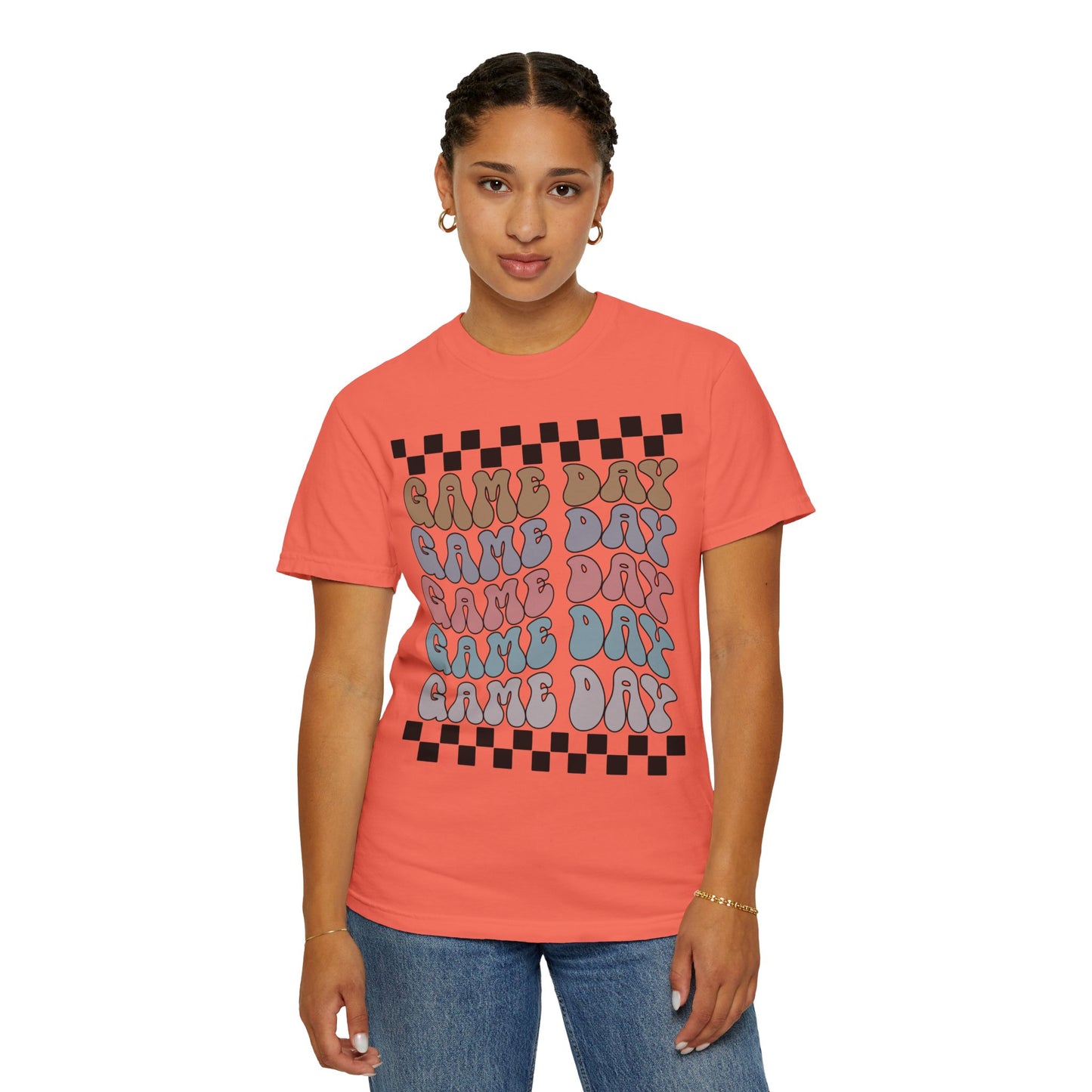 Game Day | Retro Checkers | Unisex Relaxed T-shirt