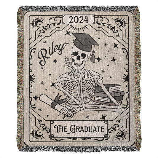 The Graduate | Personalized Tarot Woven Blanket